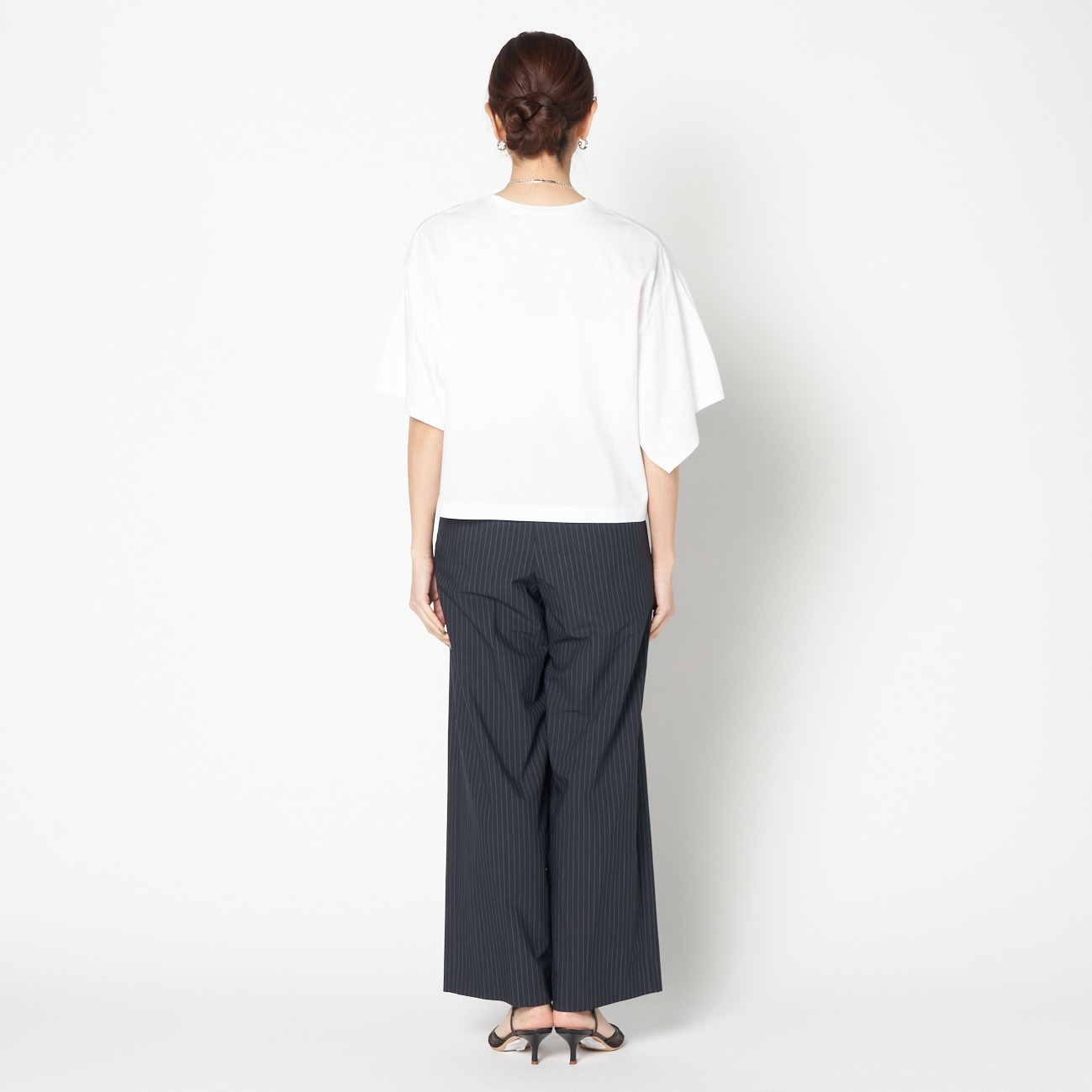 SLIT SLEEVE  TEE 詳細画像 ホワイト 3